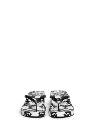 Front View - Click To Enlarge - TORY BURCH - 'Thandie' orchard print flip flops