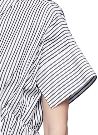 Detail View - Click To Enlarge - VICTORIA, VICTORIA BECKHAM - Candy stripe cotton poplin shirt dress