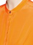 Detail View - Click To Enlarge - VICTORIA, VICTORIA BECKHAM - Kick flare silk crepe de Chine blouse