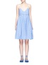 Main View - Click To Enlarge - VICTORIA, VICTORIA BECKHAM - Bow fil coupé chambray camisole dress