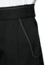 Detail View - Click To Enlarge - ELLERY - 'Groupie' bonded rib knit wool shorts