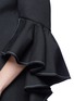 Detail View - Click To Enlarge - ELLERY - 'Majesty' ruffle sleeve Oxford weave jacket