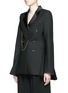 Front View - Click To Enlarge - ELLERY - 'Evil Eye' double breasted flare back blazer
