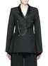 Main View - Click To Enlarge - ELLERY - 'Evil Eye' double breasted flare back blazer