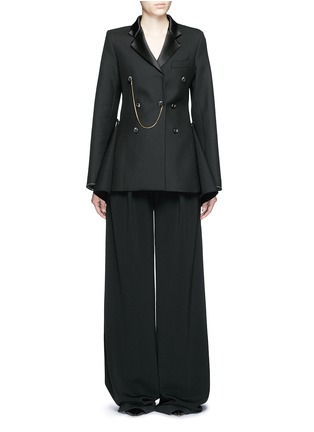 Figure View - Click To Enlarge - ELLERY - 'Evil Eye' double breasted flare back blazer