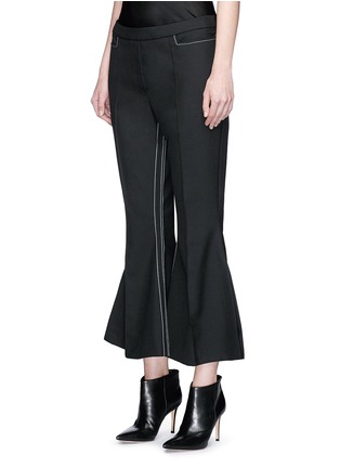 Front View - Click To Enlarge - ELLERY - 'Mazur' inseam stitch kick flare pants