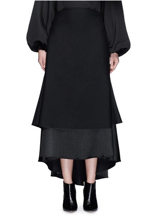 Main View - Click To Enlarge - ELLERY - 'Suzie' layered satin crepe skirt