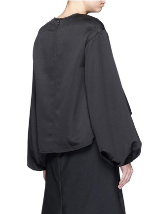 Back View - Click To Enlarge - ELLERY - 'Tarot' balloon sleeve satin ottoman blouse