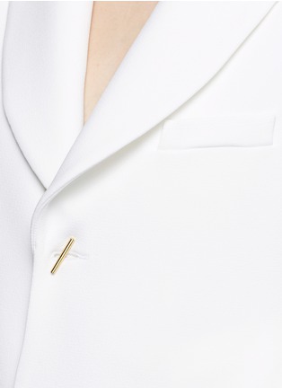 Detail View - Click To Enlarge - ELLERY - 'Majesty' ruffle sleeve textured crepe jacket