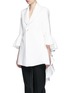 Front View - Click To Enlarge - ELLERY - 'Majesty' ruffle sleeve textured crepe jacket