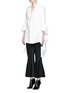 Figure View - Click To Enlarge - ELLERY - 'Majesty' ruffle sleeve textured crepe jacket