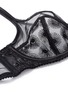 Detail View - Click To Enlarge - L'AGENT - 'Casie' starburst embroidery tulle plunge bra