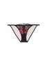 Main View - Click To Enlarge - L'AGENT - 'Brigit' jacquard lace tulle tanga briefs