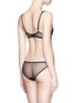 Back View - Click To Enlarge - L'AGENT - 'Sylvana' floral embroidery lace tulle mini briefs