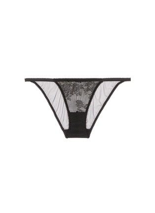 Main View - Click To Enlarge - L'AGENT - 'Layla' floral lace mesh mini briefs
