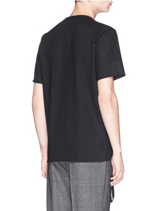 Back View - Click To Enlarge - LANVIN - Braid front virgin wool blend top