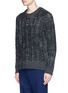 Front View - Click To Enlarge - LANVIN - Irregular cable knit sweater