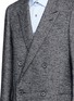 Detail View - Click To Enlarge - LANVIN - Houndstooth tweed long double breasted blazer