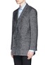 Front View - Click To Enlarge - LANVIN - Houndstooth tweed long double breasted blazer