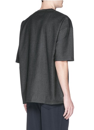 Back View - Click To Enlarge - LANVIN - Felt twill T-shirt