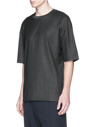 Front View - Click To Enlarge - LANVIN - Felt twill T-shirt