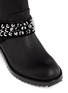 Detail View - Click To Enlarge - PEDRO GARCIA  - 'Kian' Swarovski crystal stud leather ankle boots