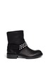 Main View - Click To Enlarge - PEDRO GARCIA  - 'Kian' Swarovski crystal stud leather ankle boots