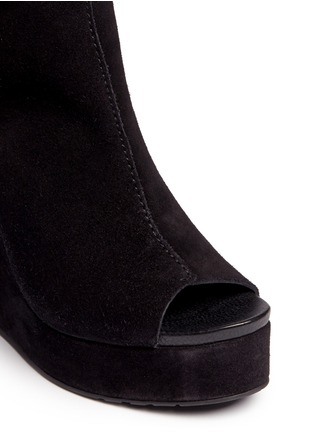 Detail View - Click To Enlarge - PEDRO GARCIA  - 'Terrie' platform wedge suede sandal boots