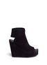 Main View - Click To Enlarge - PEDRO GARCIA  - 'Terrie' platform wedge suede sandal boots