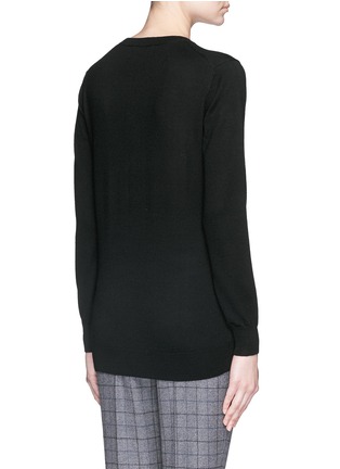 Back View - Click To Enlarge - MARKUS LUPFER - 'Dark Lara Lip' sequin Natalie sweater