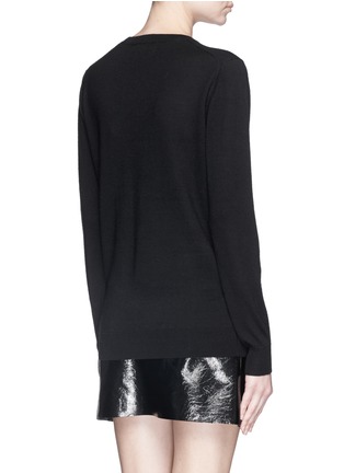 Back View - Click To Enlarge - MARKUS LUPFER - 'Dark Strawberry' sequin Natalie sweater