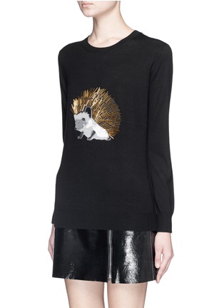 Front View - Click To Enlarge - MARKUS LUPFER - 'Hedgehog Embellished' Natalie sweater