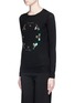 Front View - Click To Enlarge - MARKUS LUPFER - 'Bee Ring Embellished' Emma sweater