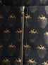 Detail View - Click To Enlarge - MARKUS LUPFER - 'Gold Lurex Strawberry' jacquard Dora zip skirt