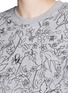 Detail View - Click To Enlarge - MARKUS LUPFER - 'Linear Woodland' print Kate sweatshirt