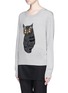 Front View - Click To Enlarge - MARKUS LUPFER - 'Owl Embellished' Joey sweater