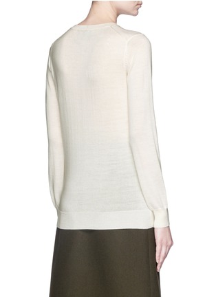 Back View - Click To Enlarge - MARKUS LUPFER - 'White Lara Lip' sequin Natalie sweater