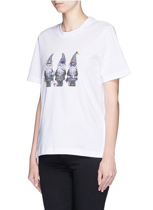 Front View - Click To Enlarge - MARKUS LUPFER - 'Gnome Trio' embroidered print Alex T-shirt