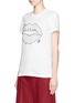 Front View - Click To Enlarge - MARKUS LUPFER - 'Smacker Lip Ladybird Maze' sequin Kate T-shirt