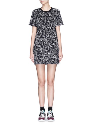 Main View - Click To Enlarge - MARKUS LUPFER - 'Linear Woodland' print Millie dress