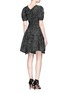Back View - Click To Enlarge - ALAÏA - 'Asteroide' abstract pattern flare dress