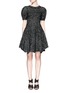 Main View - Click To Enlarge - ALAÏA - 'Asteroide' abstract pattern flare dress