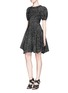 Figure View - Click To Enlarge - ALAÏA - 'Asteroide' abstract pattern flare dress