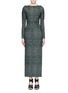 Main View - Click To Enlarge - ALAÏA - 'Asteroide' shatter squiggle jacquard knit dress