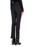Back View - Click To Enlarge - GIVENCHY - Tuxedo stripe cropped suiting pants