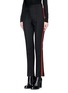 Front View - Click To Enlarge - GIVENCHY - Tuxedo stripe cropped suiting pants