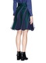 Back View - Click To Enlarge - SACAI - Chiffon insert belted flare skirt