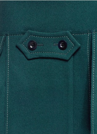 Detail View - Click To Enlarge - SACAI - Button tab front drop waist felt skirt