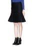 Front View - Click To Enlarge - SACAI - Button tab front drop waist felt skirt