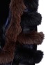 Detail View - Click To Enlarge - SACAI - Hooded patchwork fox fur coat